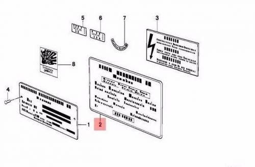 New oem bmw 8 series e31 sticker label battery warning 71212122013