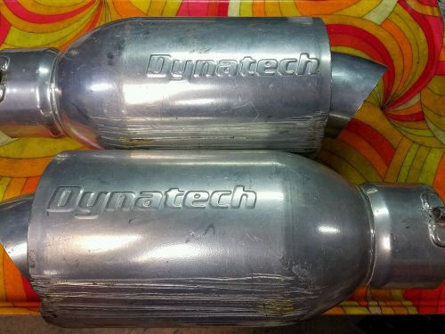 Dynatech header mufflers  3 1/2&#034;  ceramic coated high flow