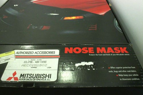Genuine mitsubishi 3rd gen eclipse non-turbo nose mask &amp; light covers aec0ym1b02