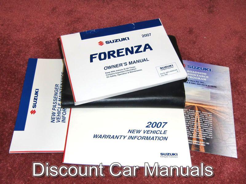 ★★ 2007 suzuki forenza owners manual portfolio 07!! ★★