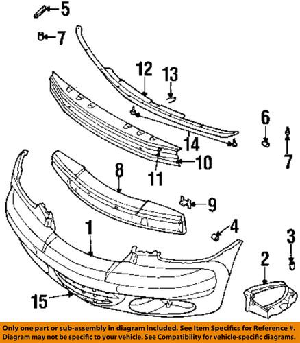 Chrysler oem 5288791aa front bumper-bumper cover retainer