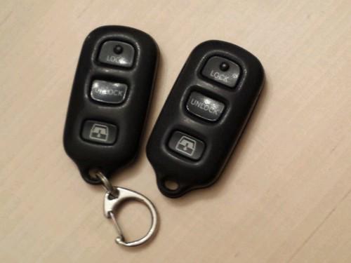 Two 05 06 07 4runner sequoia remote keyless entry fob hyq12bbx