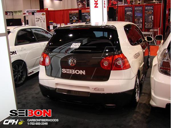 Seibon carbon fiber tt-style carbon fiber rear lip volkswagen golf 06-09 hot dea