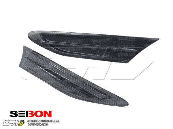 Seibon carbon fiber br-style carbon fiber fender ducts scion, subaru brz, frs 12