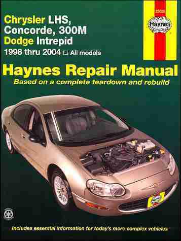 Dodge intrepid  repair shop & service manual 1998 1999 2000 2001 2002 2003 2004