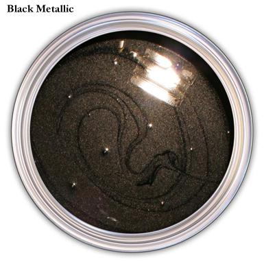 Black metallic  urethane basecoat clear coat kit