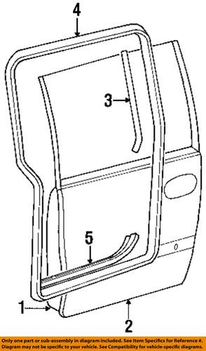 Mopar oem 4675662ab side loading door-outer panel