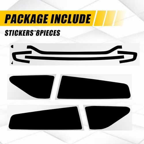 8x smoked blackout taillight vinyl tint precut overlay for 2015-23 dodge charger