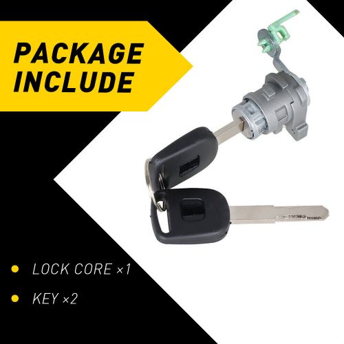 New left door driver lock cylinder w/ 2key fits for 2003-2007 honda accord 4door