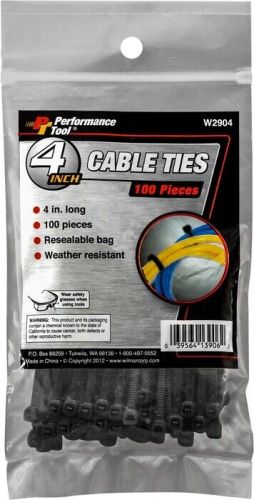 Performance tool cable ties 100-pack 4&#034;