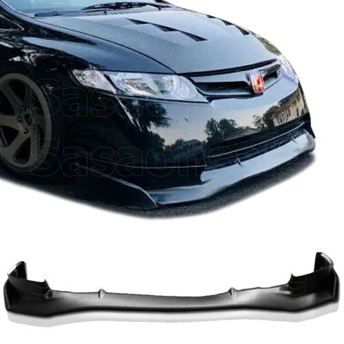 [sasa] fit for 06-08 honda civic sedan 4dr jdm mu si pu front bumper lip spoiler