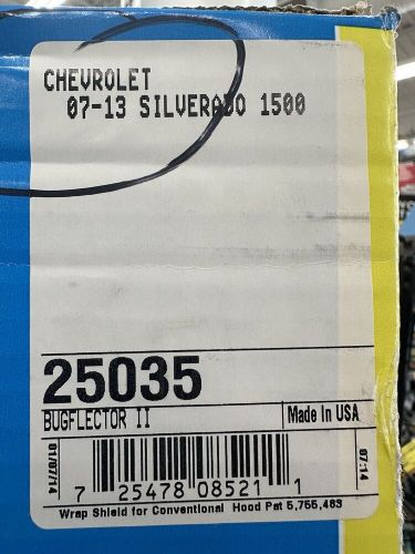 Hood deflector-bugflector ii stone/bug deflector 25035 fits 07-13 silverado 1500