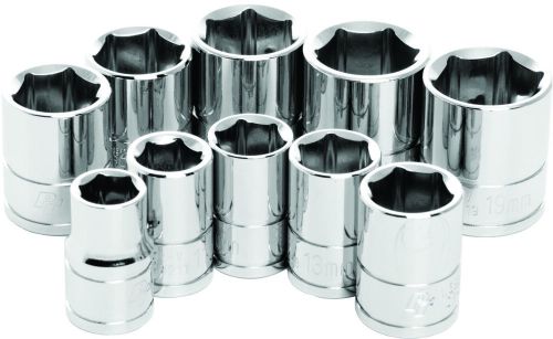 Performance tool 10 piece impact socket sets w38202 3/8&#034; metric shallow