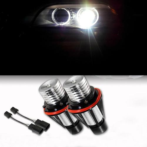 E39/e53/e60/e61/e64/e67 ultra bright 7000k white led angel eye halo bulb pair