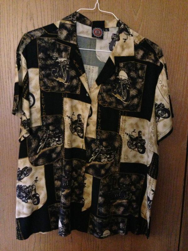 Harley davidson women's xl dress shirt