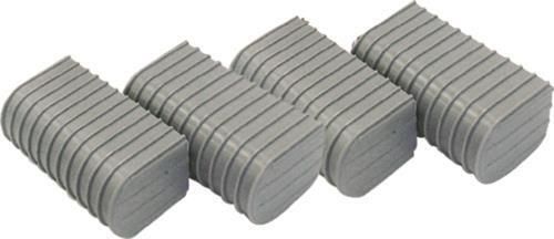 Caliber bunk end caps 2x4&#034; grey 24/pk #23072