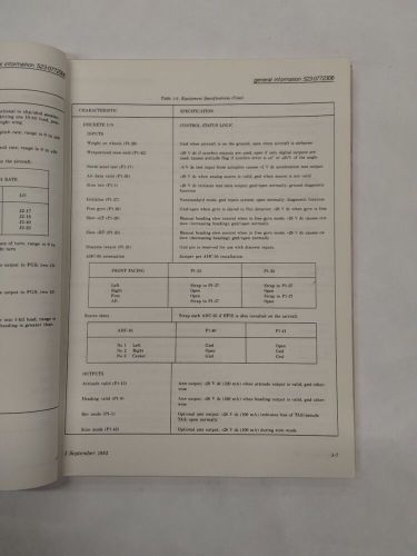 Collins ahs-85 attitude heading system instruction book-original