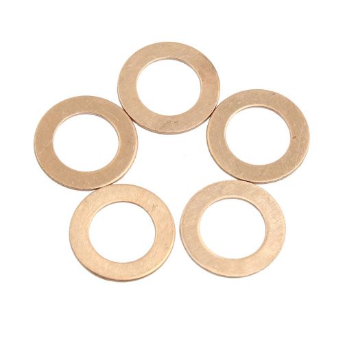 5 pcs copper disc 14mm internal diameter gasket flat gasket rings-