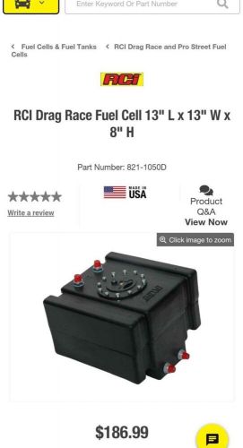 Rci 1050d drag race fuel cell, 5 gallons - black -8an