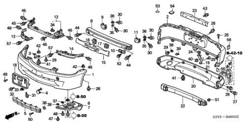 Genuine honda spacer rear 74435-s3y-000