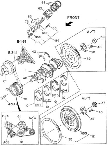 Genuine honda ring gear 8-94374-959-0