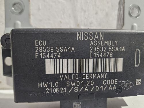 Nissan leaf ev parking control module 2017-2023 285385sa1a