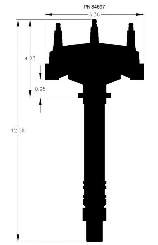 Msd 84697 chevy v8 crank reluctor distributor