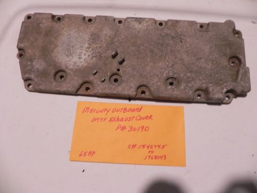 Mercury mariner outboard outer exhaust plate p # 30190  nice plate