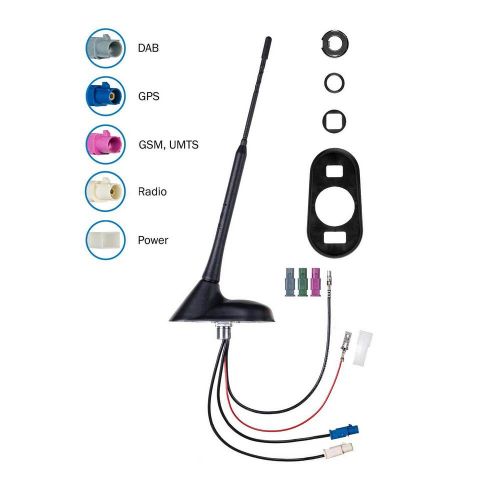 Dietz antenna carrier set a3 t3 fm dab+ gps dvb-t2 23cm rod 5m cable a3t3l500un-