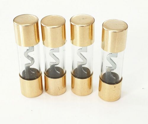 4x agu fuse 80a amps car car car car car car glass fuse gold plated 4 new-