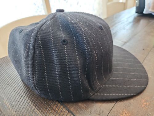 Pure polaris racing black pinstripe hat 7 1/4 fitted cap snowmobiles motorsports