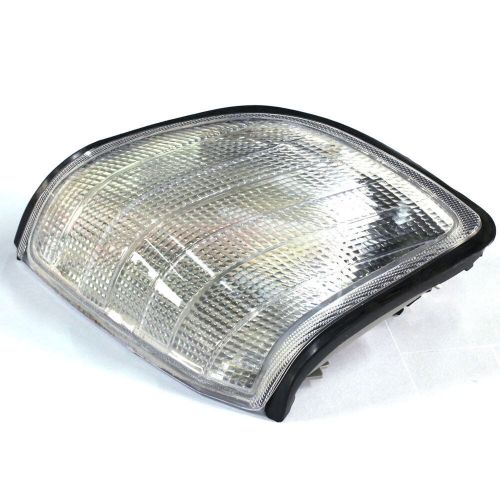 Pair euro corner signal light clear for depo 92-99 mercedes benz s class w140