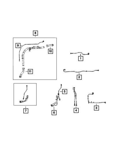 Genuine mopar fuel filler tube 52030467ae