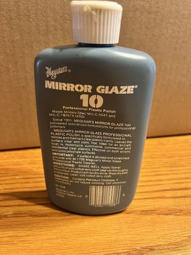 Meguiars m1008 clear plastic polish 8 oz restores optic clarity car rv boat