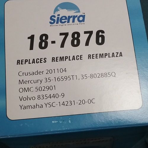 Qty 2, new sierra 18-7876 marine oil filter