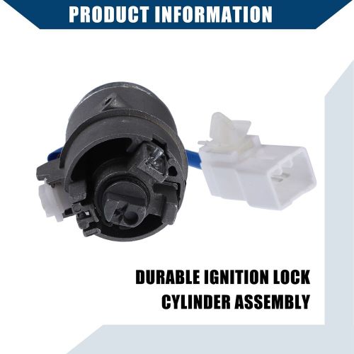 Pack (1) 819201ea00 ignition lock cylinder + key for hyundai accent 2006-2011