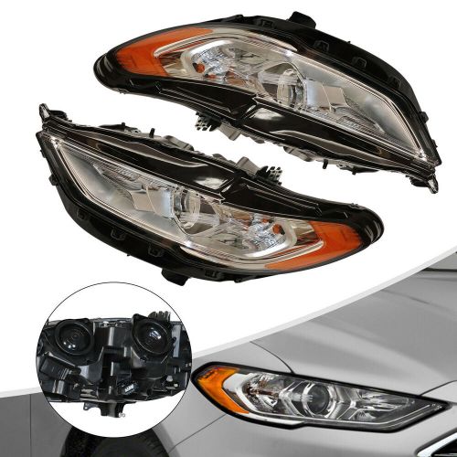 Pair of headlight for 2017-20 ford fusion auto lh+rh headlamp (for: ford fusion)