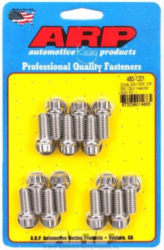 Arp stainless steel header bolts 480-1201