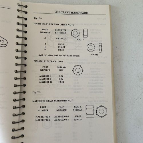 Standard aviation maintenance handbook, 1985, spiral bound