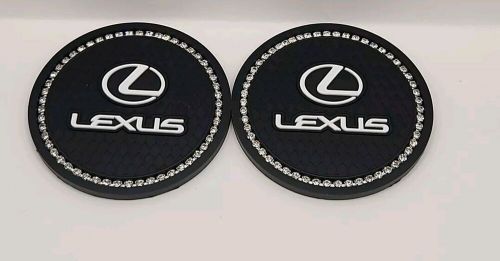 Set of 2 lexus car cup holder silicone non slip coasters car accessories