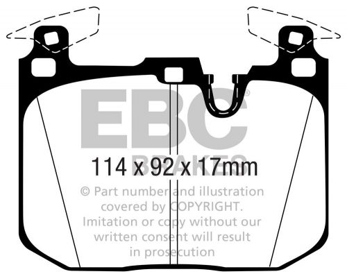 Ebc front redstuff pads for bmw m2 f87, m3 f80, m4 f82 f83 dp32360c