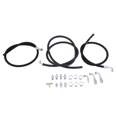 New fit gm hydroboost brake booster 3 line high pressure hose kit w/ an fittings