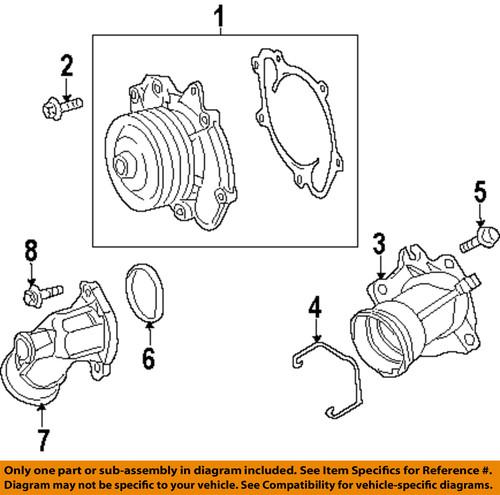 Dodge oem 5175582aa water pump-water pump screw