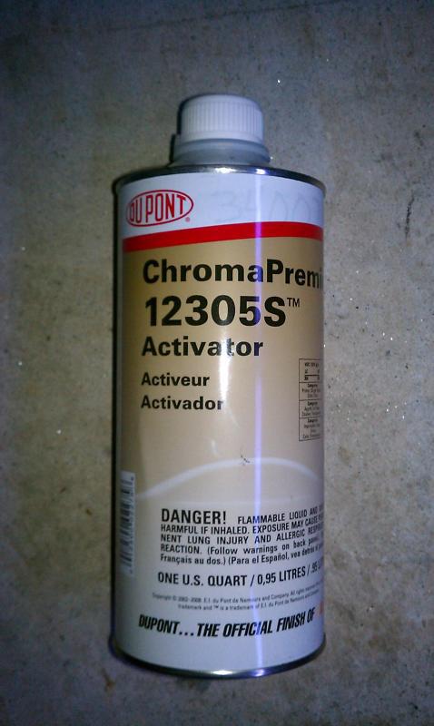 1 quart 12305s chromapremier clear activator dupont