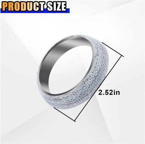 Id 48mm car exhaust manifold gasket, flange gasket seal 48mm, silver