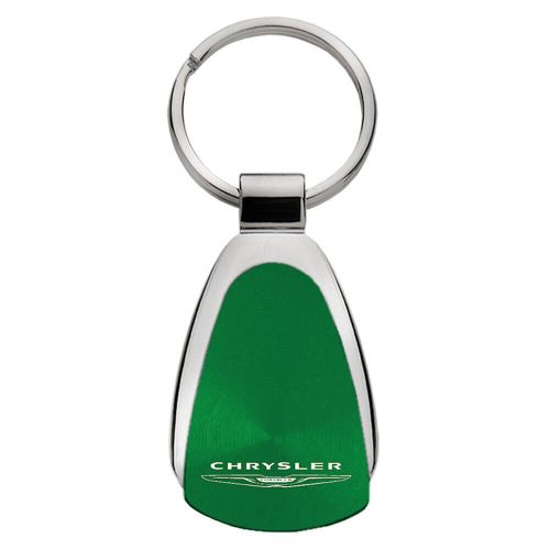 Name and logo teardrop keychain for chrysler - augdp0337