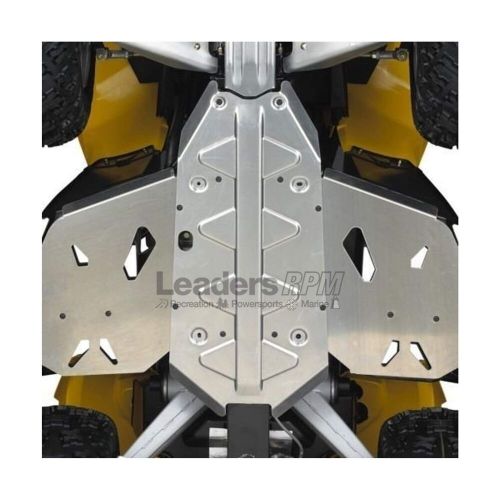 Can-am new oem atv aluminum central chassis skid plate, outlander, 715000636