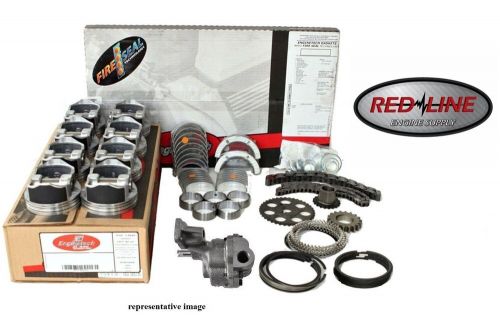 Stage 1 engine rebuild kit w flat top pistons for 1967-1985 chevrolet 350 5.7l