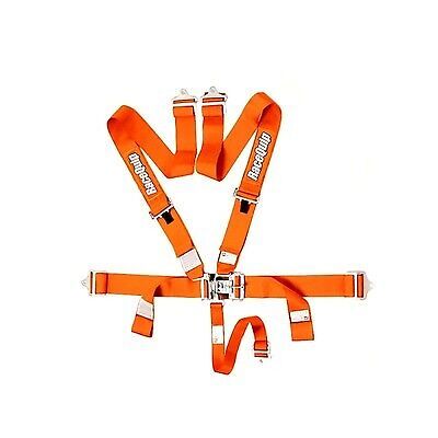 Racequip 711041rqp - 5pt harness set l&amp;l orange sfi