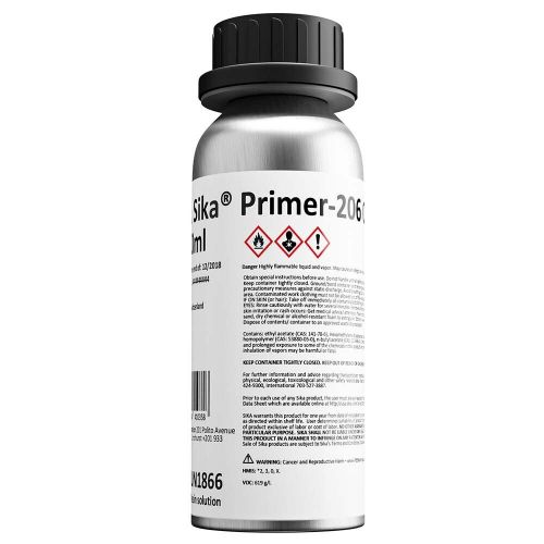 Sika primer-206 g+p black 250ml bottle - adhesion enhancer for glass &amp; metals